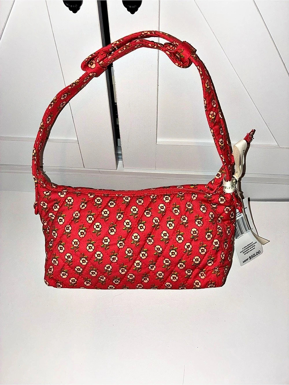 Vera Bradley Floral Shoulder Bag in Red & Yellow